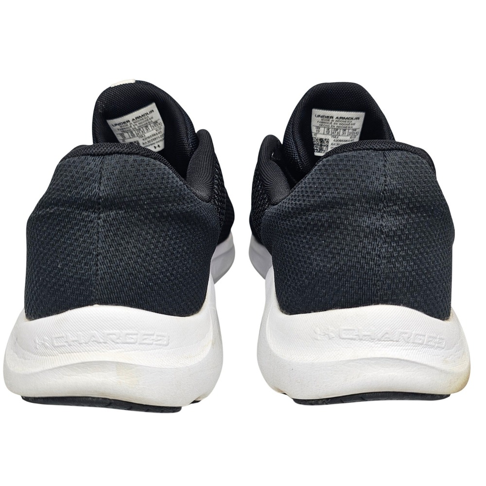 Under Armour Charged Pursuit Mens 13 Black‎ Running Shoes Low Top Sneaker - Picture 9 of 12